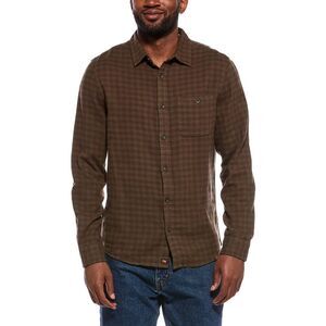 The Normal Brand Mens  Hudson Double Brushed Flannel Shirt, Green